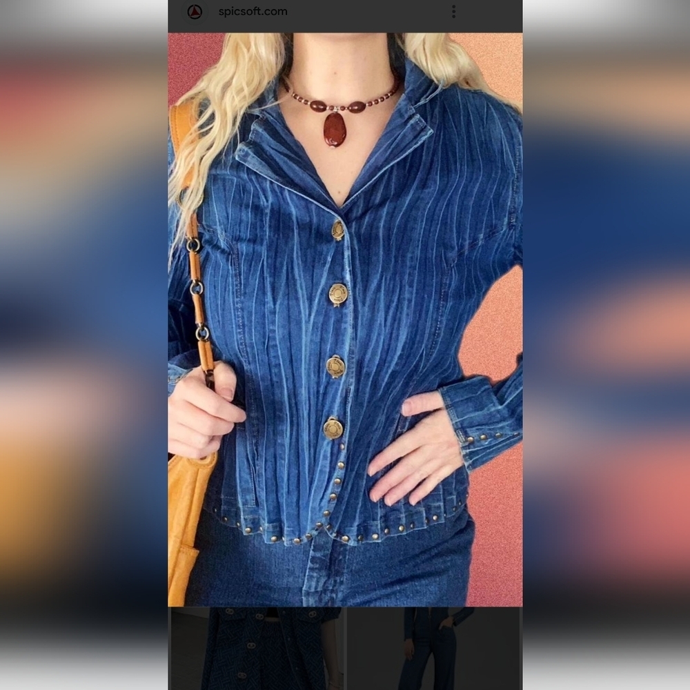 Flair Vintage Women's Blue Denim Jacket Size M
